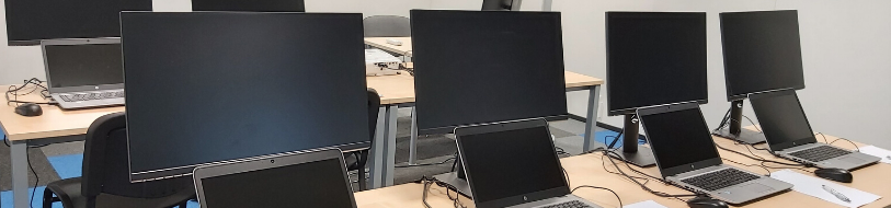 Computers in a classroom